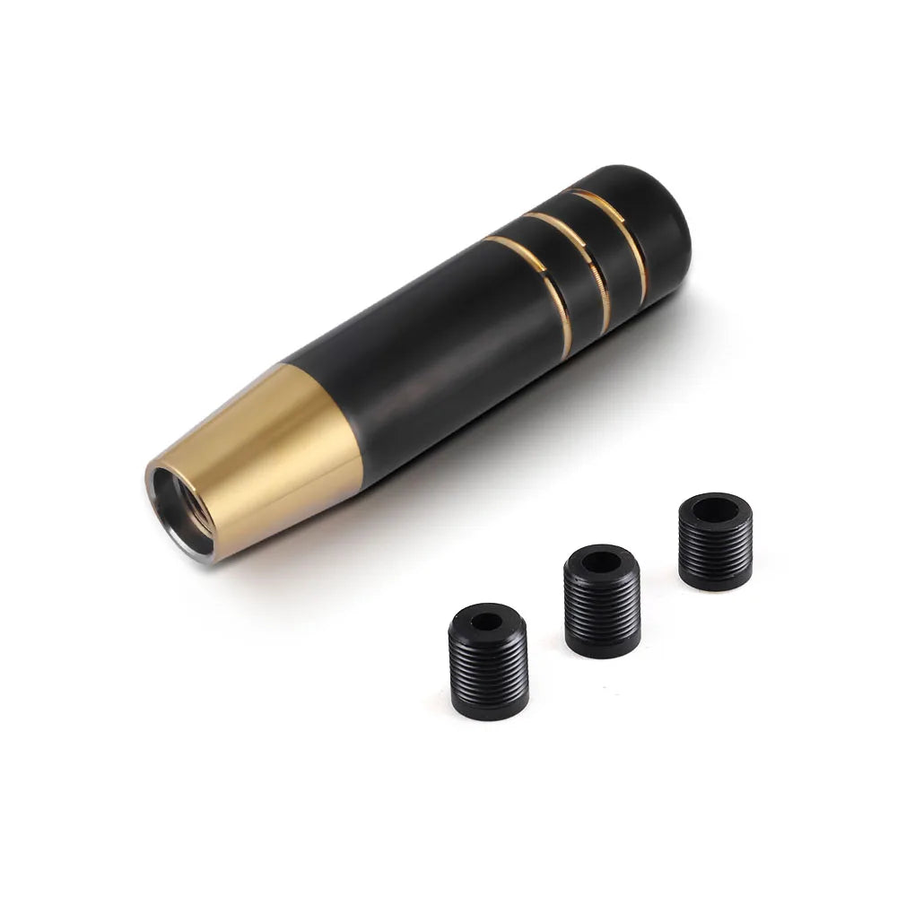 13CM Aluminum Gear Shift Knob Racing Car Universal Manual Transmission Shifter Lever Knob With three adapters
