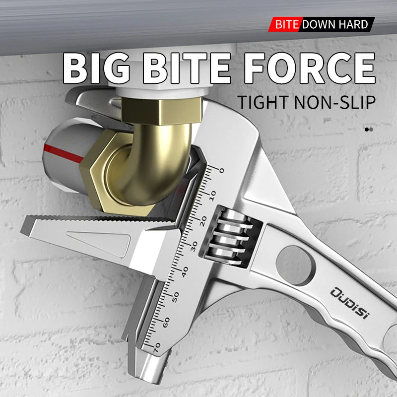 OUDISI multifunctional wrench manual tool bathroom wrench large opening adjustable wrench multifunctional wrench adjustable wren