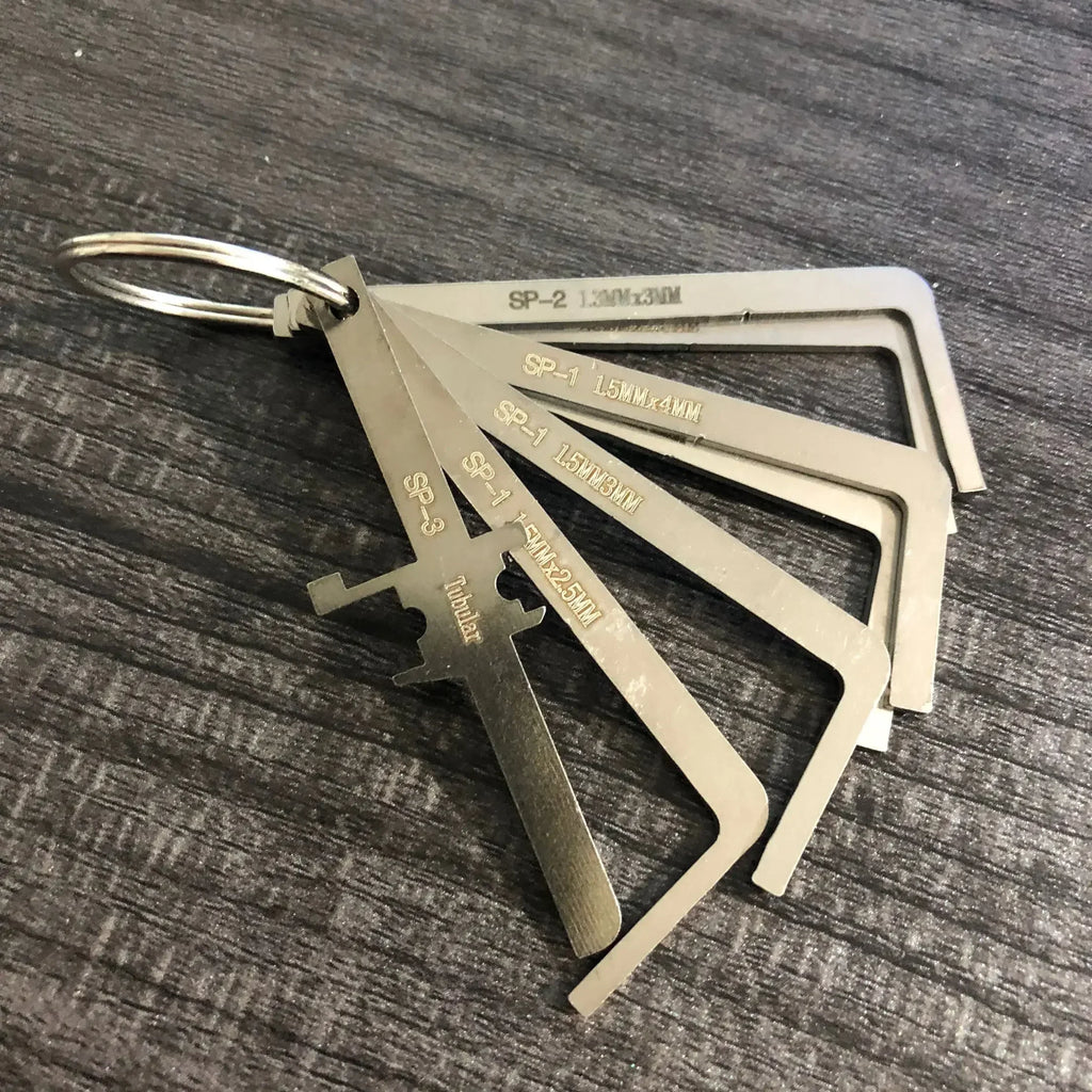 locksmith tool 6/7 pieces / kit replacement turning tool / double head tension wrench tool