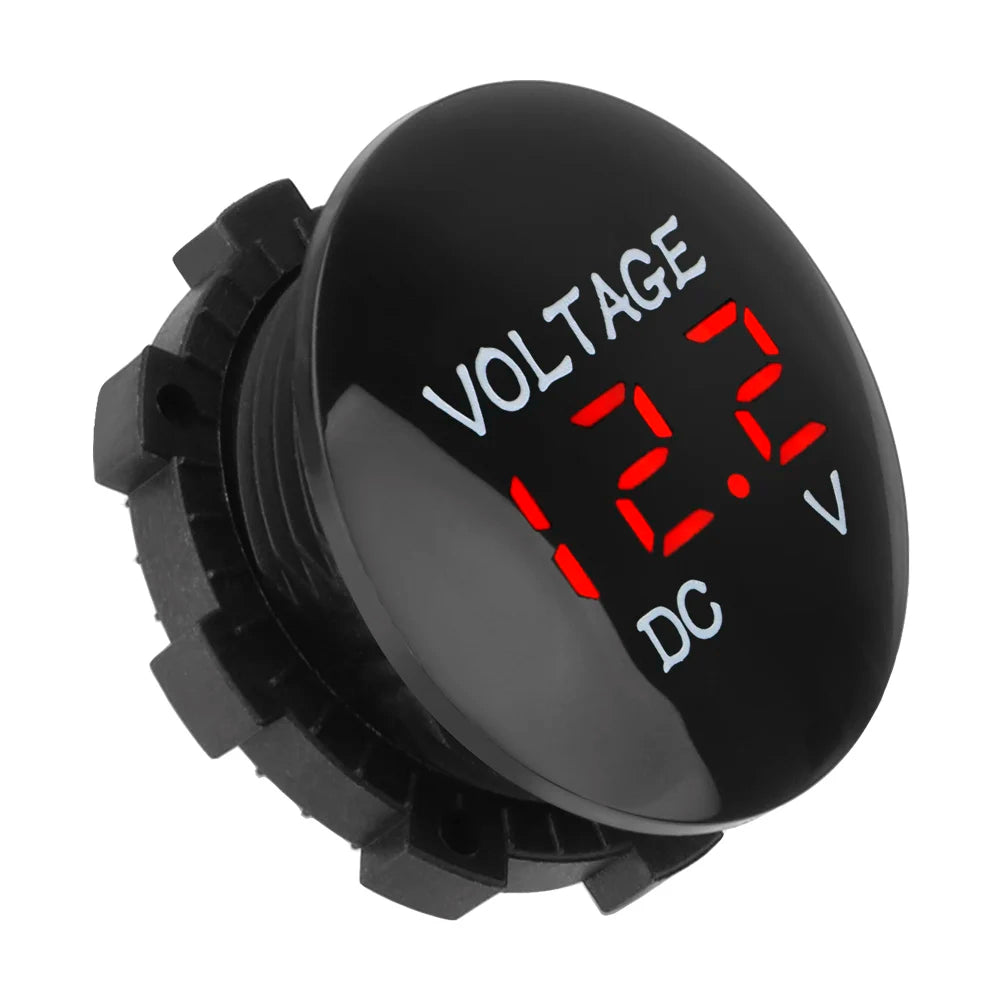 Led Display Voltage Meter Tester DC 12V-24V Mini Digital Voltmeter Ammete For Car Auto Motorcycle Boat