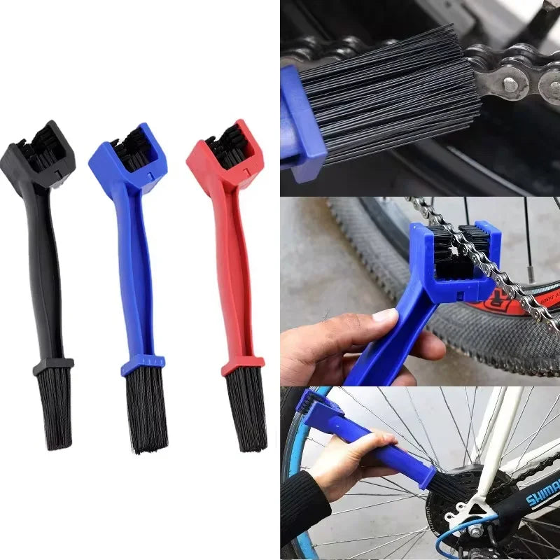 Ins Hot Products Motorcycle Chain Brush Cleaner Plastic Bicycle E-bikeOutdoor Scrubber Road Care Tools Motorcycle Parts