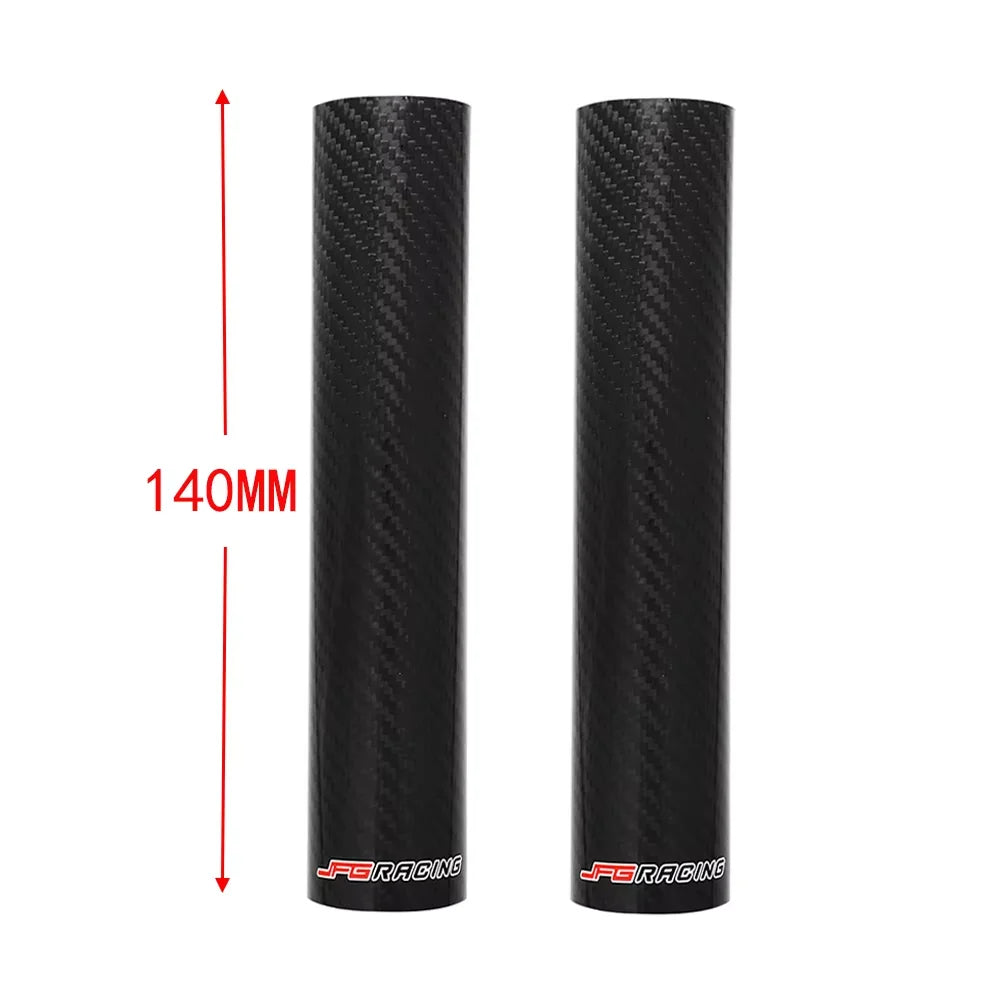 Motorcycle Carbon Fiber Front Fork Guard Wrap Cover Accessory For YAMAHA HONDA KTM EXC SX SXF XC XCF XCW 125 250 350 450 530 JFG