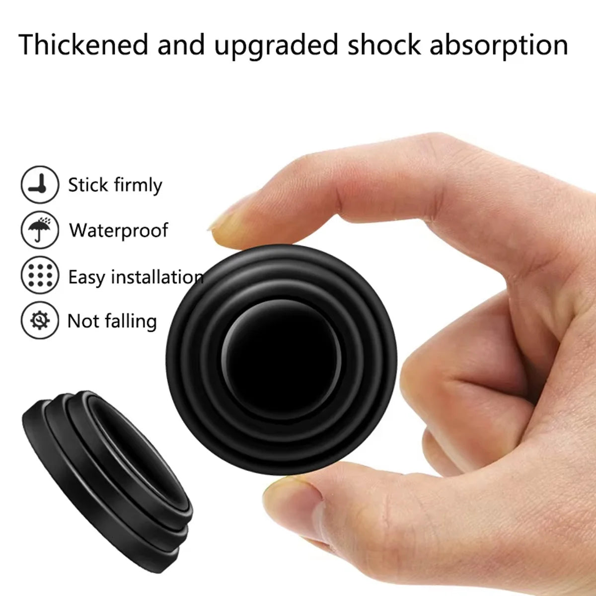 YONGRUN 10/20/30PCS Car Door Crash Pads Black Noise Reducing Self-Adhesive Silicone Pads Trunk Shock-Absorbing Silicone Pads