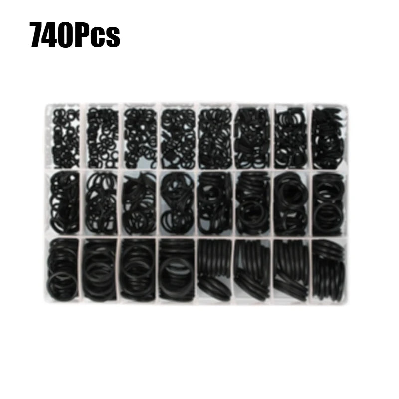 O Ring Set Seal Kit R134a R12  HNBR Rubber O-Rings Assortment For Car Automotive Air Conditioner A/C System Repair Tool