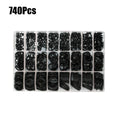 O Ring Set Seal Kit R134a R12  HNBR Rubber O-Rings Assortment For Car Automotive Air Conditioner A/C System Repair Tool