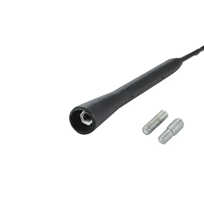 9/11/16 Inch Universal Car Anti-noise Flexible Roof Mast Whip Stereo Radio FM/AM Signal Aerial Amplified Antenna With Two Screws
