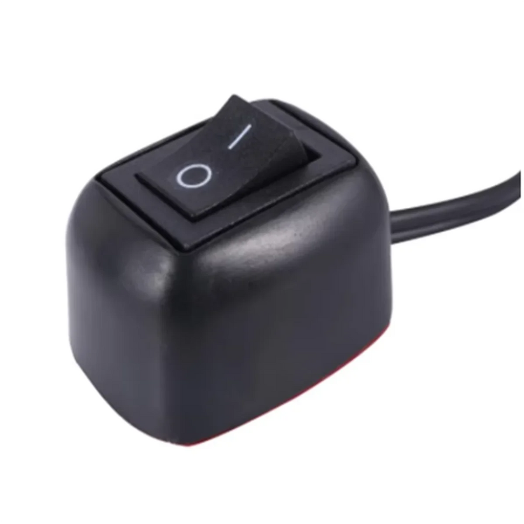 Universal Car Switch Paste Type Toggle Switch with Cable 60cm/100cm DC 12V for Fog Ring Drive Lights Neon Lights Mini Button