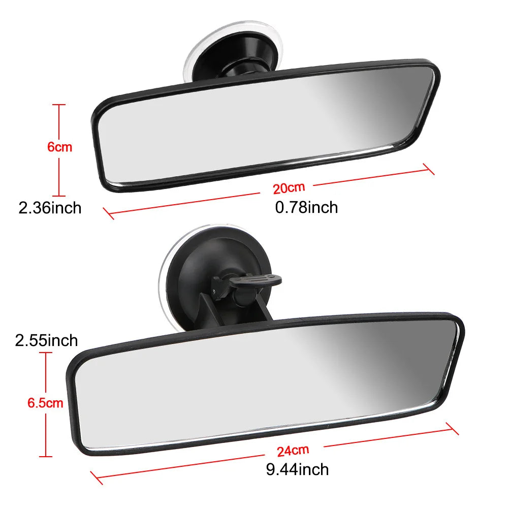 Interior Rear View Mirror 360° Rotates Car Rear Mirror Wide-angle Rearview Mirror Adjustable Suction Cup Car-styling Universal
