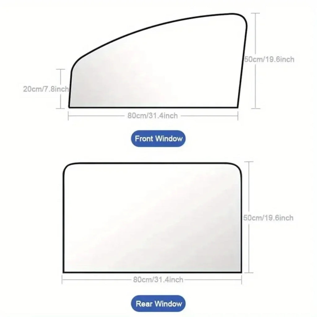 Universal Magnetic Window Shades 2pcs Set for Cars Heat Reduction Privacy Protection Auto Sunshade Car Accessory