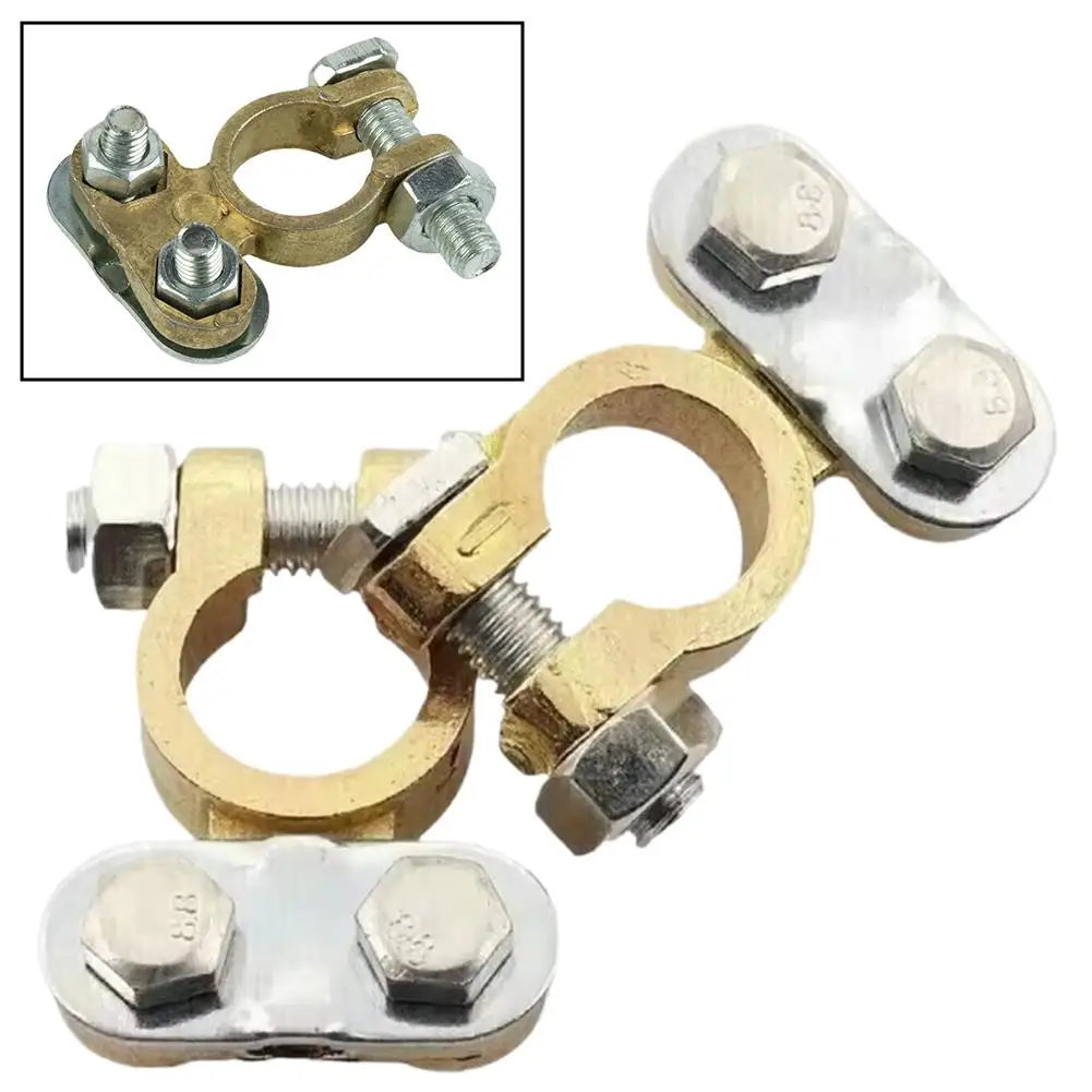 2Pcs Automotive Battery Terminals Replacement Car Wire Cable Clamp Quick Release Connector For Car Truck Van Lorry Caravan