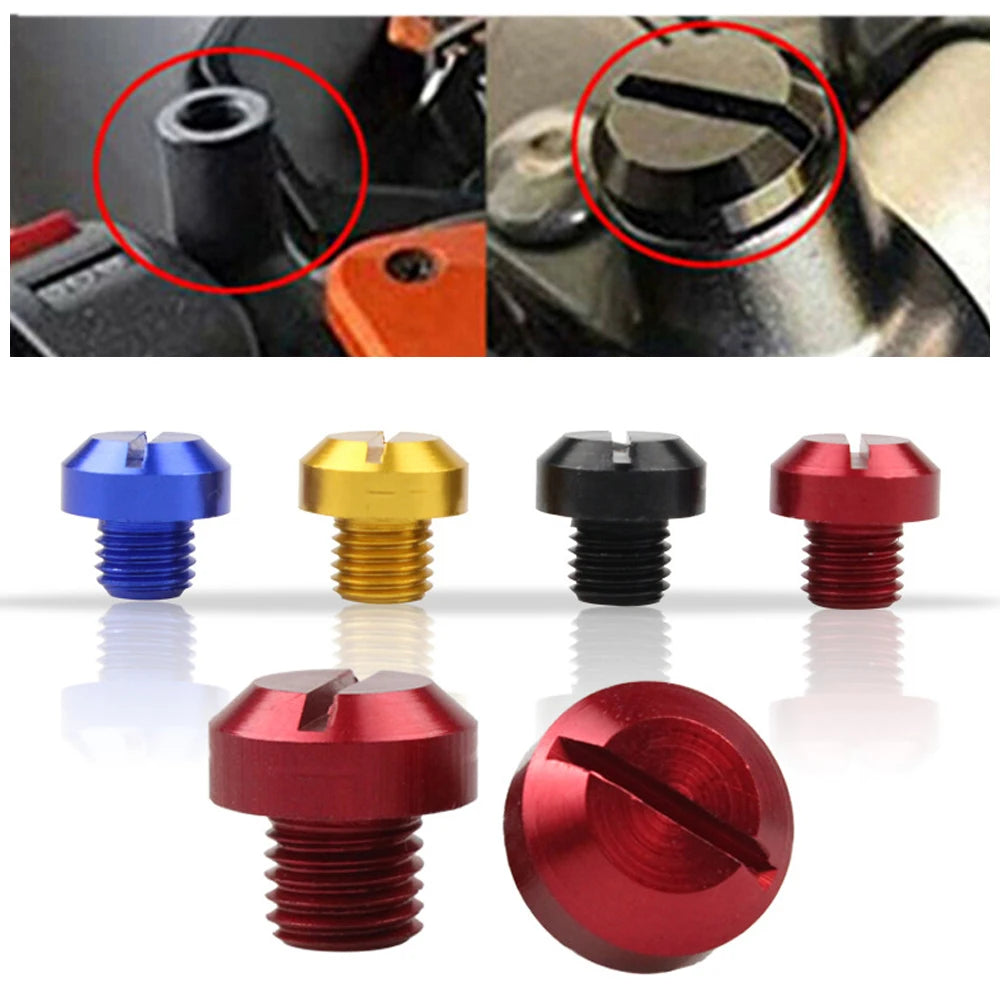 2Pcs M10 Anti-Rust Motorcycle CNC Aluminum Rear view Mirror Hole Plugs Screws Rearview Mirror Holder Motorcycle Accessories
