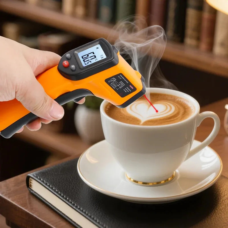 2026New Infrared Thermometer Handheld Temperature Gun Non-Contact Laser Heat Tester -50-400°C for Industrial Home Automobile Use