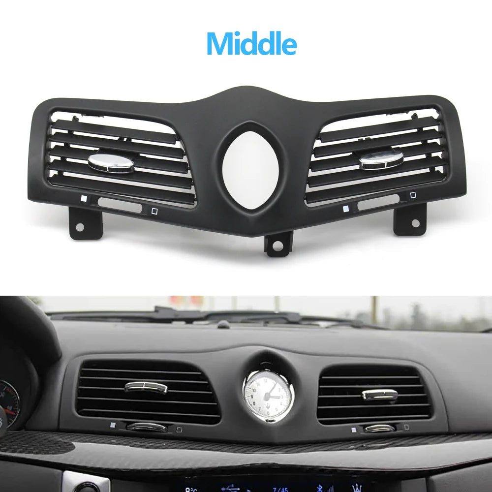 Car Front Rear Central Dashboard Left Right Middle AC Vent Air Vent Panel Cover For Maserati GranTurism GranCabrio GT GC M145