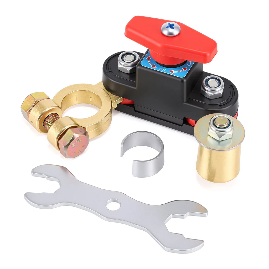Car Battery Cut Off Switch Disconnect Can Rotate Disconnect Switch Anti-Power Off Leakage Circuit Breaker For 12V 24V Car