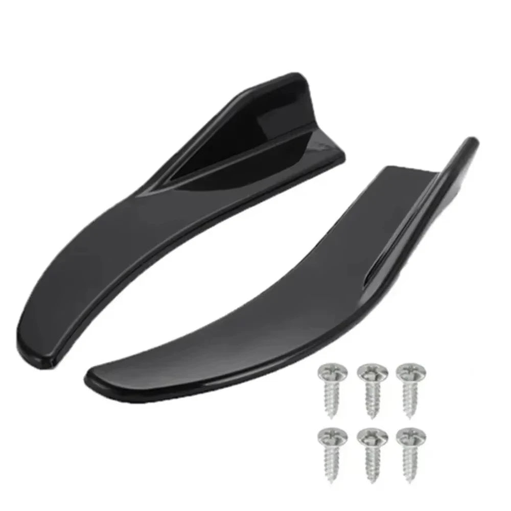 1Pair Car Bag Corner Bumper Spoiler Front Rear Lip Anti-Collision Universal Car Side Skirt Anti Collision Rear Corner Accessory