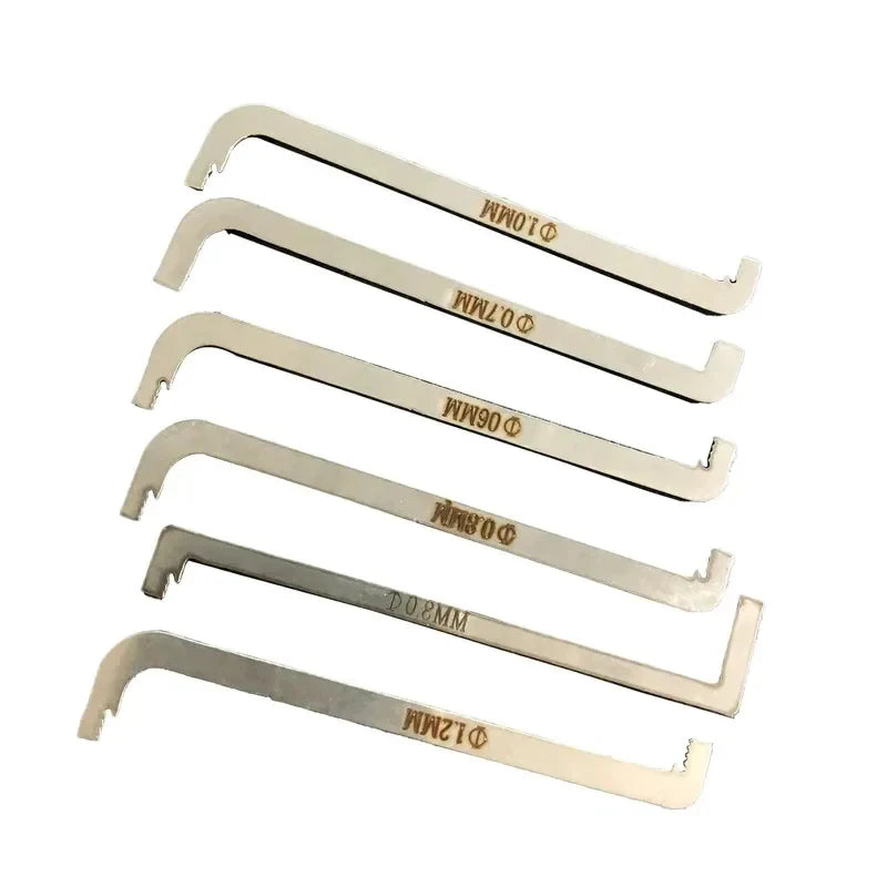 locksmith tool 6/7 pieces / kit replacement turning tool / double head tension wrench tool
