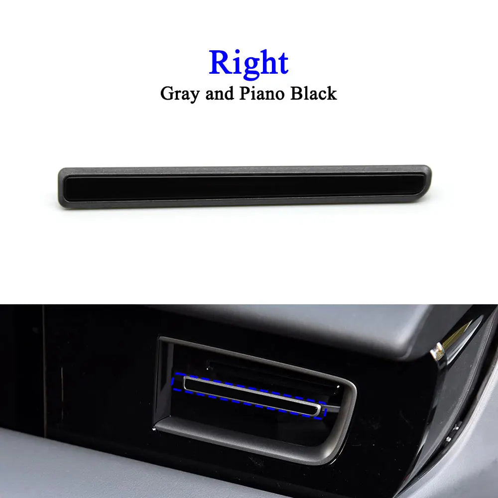 Car Accessories Front Air Ventilation Left Right Middle AC Air Vent Grille Outlet Trim Strip  For Porsche Taycan 9J1 2019-2024