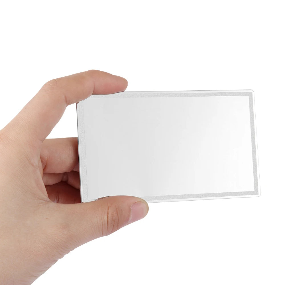 Portable Car Makeup Mirror Universal Car Interior Mirror Auto Sun-Shading Visor HD Mirrors Car-styling Stainless Steel