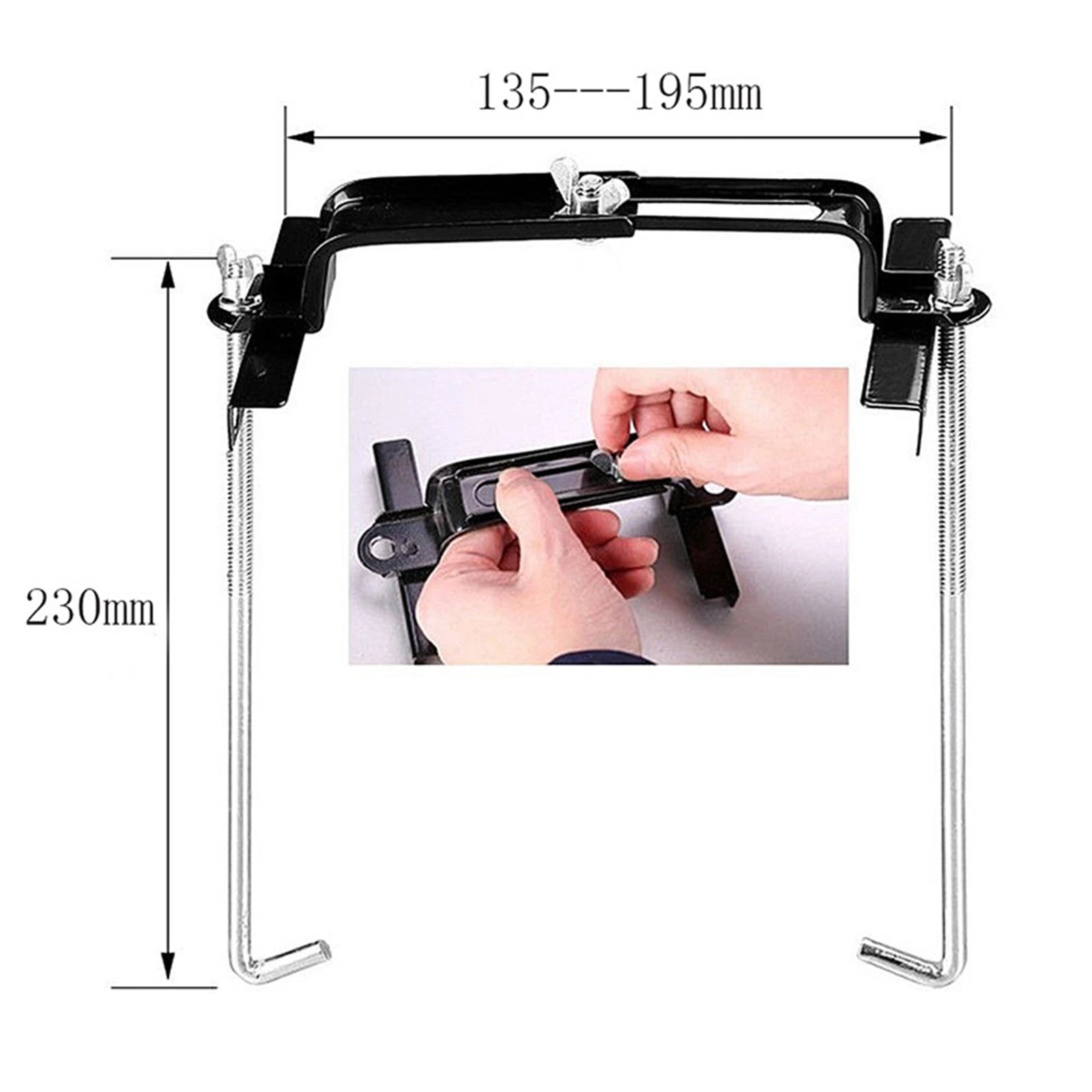 Car Battary Hold Down Mount Protective Caps Spring Lock Washers Car Battery Holder Battery Tie Down for Truck Suvs Parts