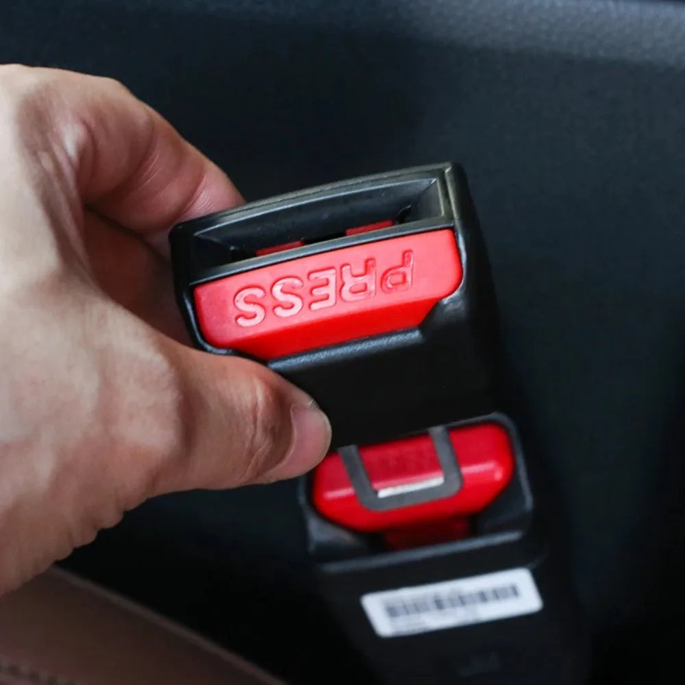 4PC Car Seat Belt Clip Extender Safety Seatbelt Lock Buckle Plug Thick Insert Socket Extender Safety Buckle Seat Belt Accessorie