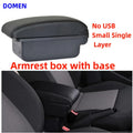Car Armrest Box for Renault Clio 4 Captur Clio 3 III IV with Cup Holder Storage USB Ashtray Accessory