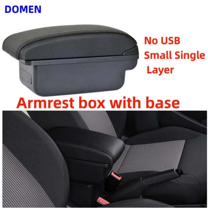 Car Armrest Box for Renault Clio 4 Captur Clio 3 III IV with Cup Holder Storage USB Ashtray Accessory