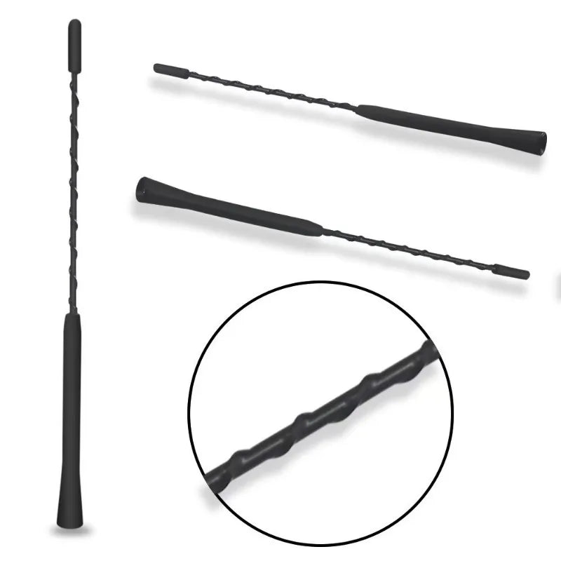 Universal 9 Inches Car Replacement Anti Noise Beesting Aerial FM Radio Antenna with Screws