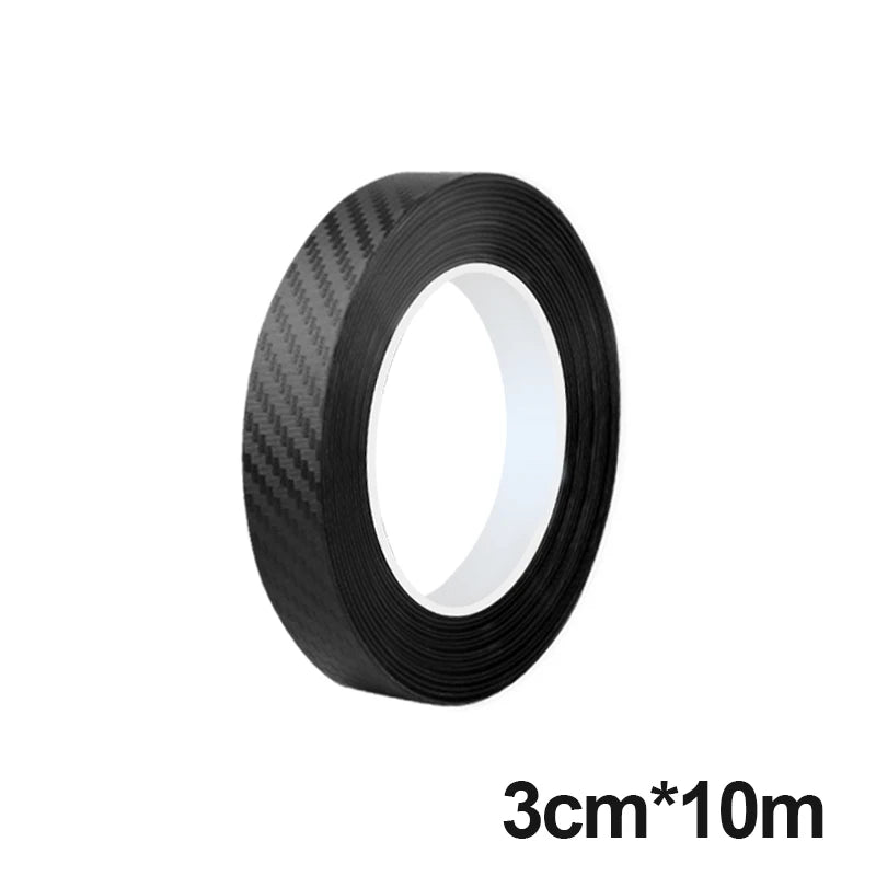 SEAMETAL 3D Carbon Fiber Car Threshold Protective Film Anti Scratch Waterproof Car Stickers for Auto Door Sill Edge Protection