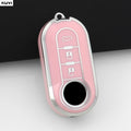 HOT TPU Car Key Case Cover Shell Holder Fob For FIAT 500 Ducato Panda Punto 500L Lancia Musa For Citroen Jumper Peugeot Boxer