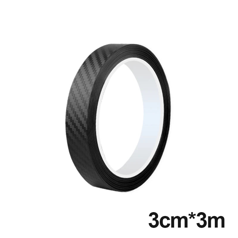 SEAMETAL 3D Carbon Fiber Car Threshold Protective Film Anti Scratch Waterproof Car Stickers for Auto Door Sill Edge Protection