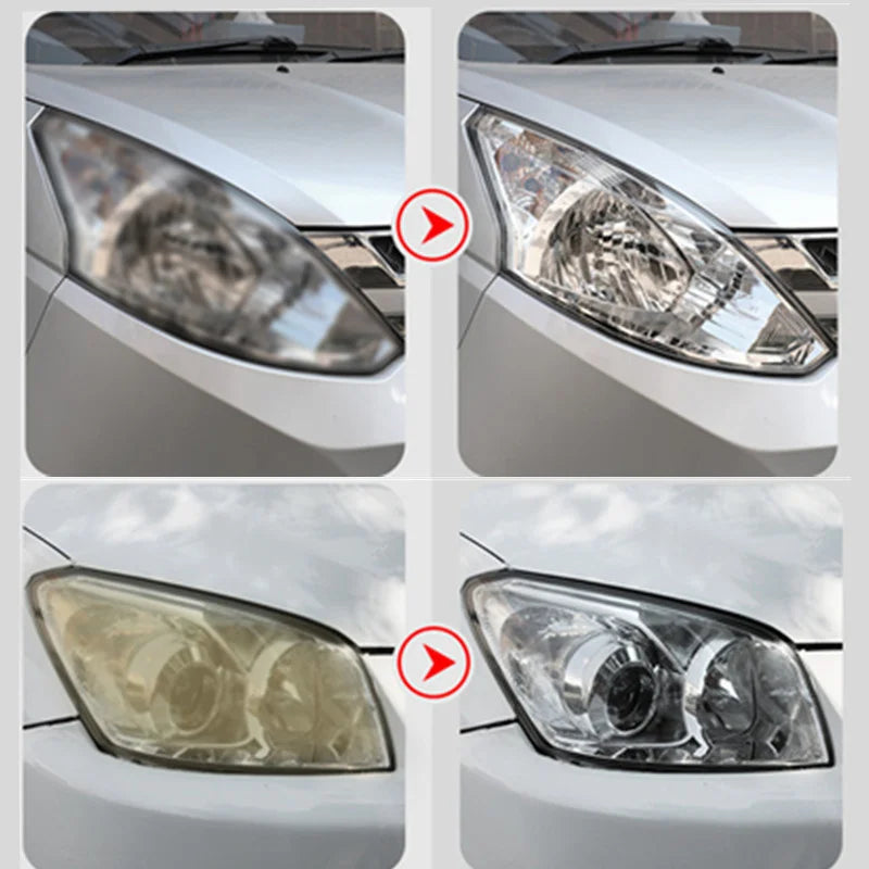 Car Headlight Polishing Kit 800ML Headlights Restoration Liquid Polymer Car Headlamp Renovation Repair Clean Kit Automobile Tool