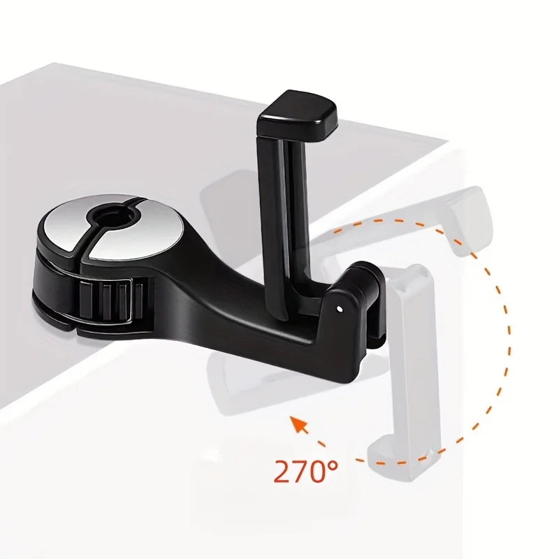 Multifunction Rear Headrest Hook Car Phone Holder Adjustable Automobile Headrest Phone Clip for GPS Navigation