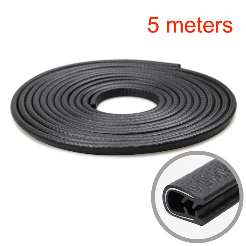 Car Door Edge Protector Universal Auto Door Guard Protective Strips Universal Automobiles Doors Trunk Hood Seal Sealant Strip