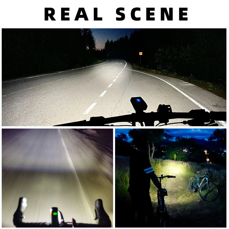 ROCKBROS 200LM 400LM Bike Light Type-C Charging LED Cycling Front Lamp Headlight Aluminum MTB Road Flashlight Bicycle Light