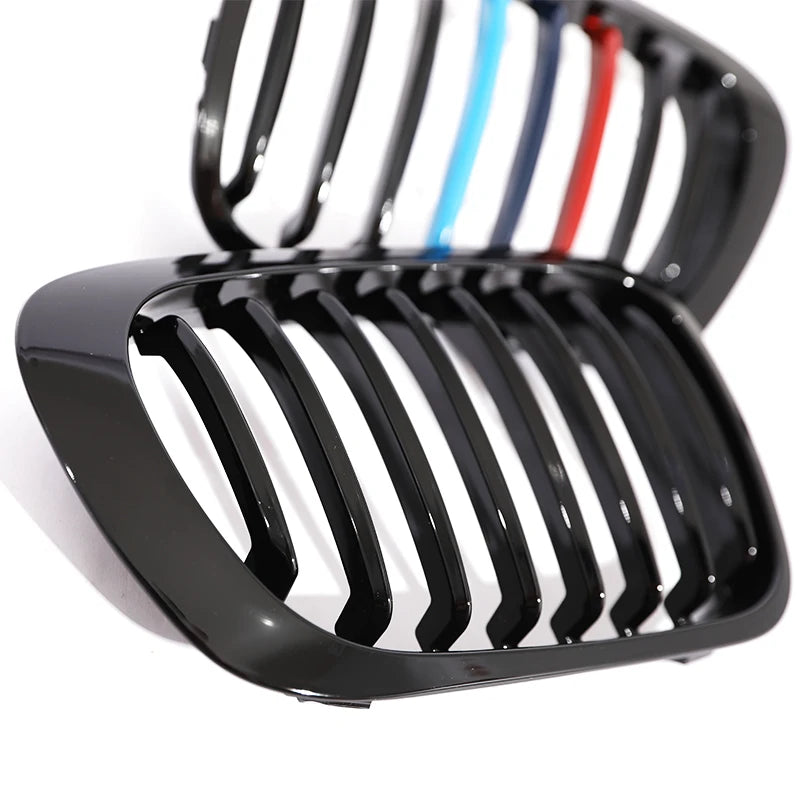 Single Slat Grill Kidney Carbon Chrome Grille For 3 Series E46 2-Door 1998-2002 Pre-Facelift & 2000-2007 E46 M3 Coupe Cabriolet