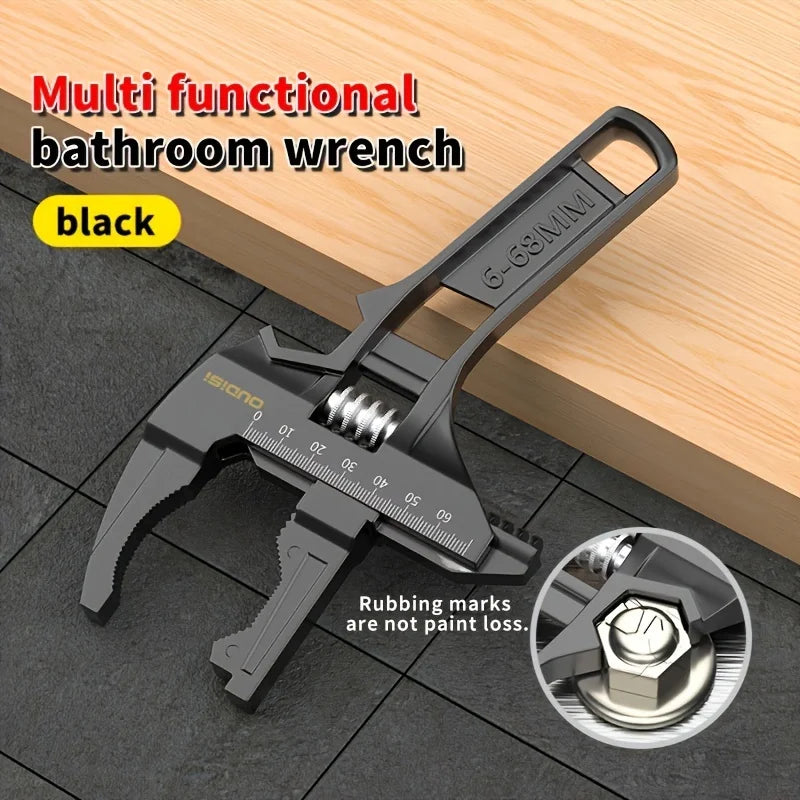 OUDISI multifunctional wrench manual tool bathroom wrench large opening adjustable wrench multifunctional wrench adjustable wren