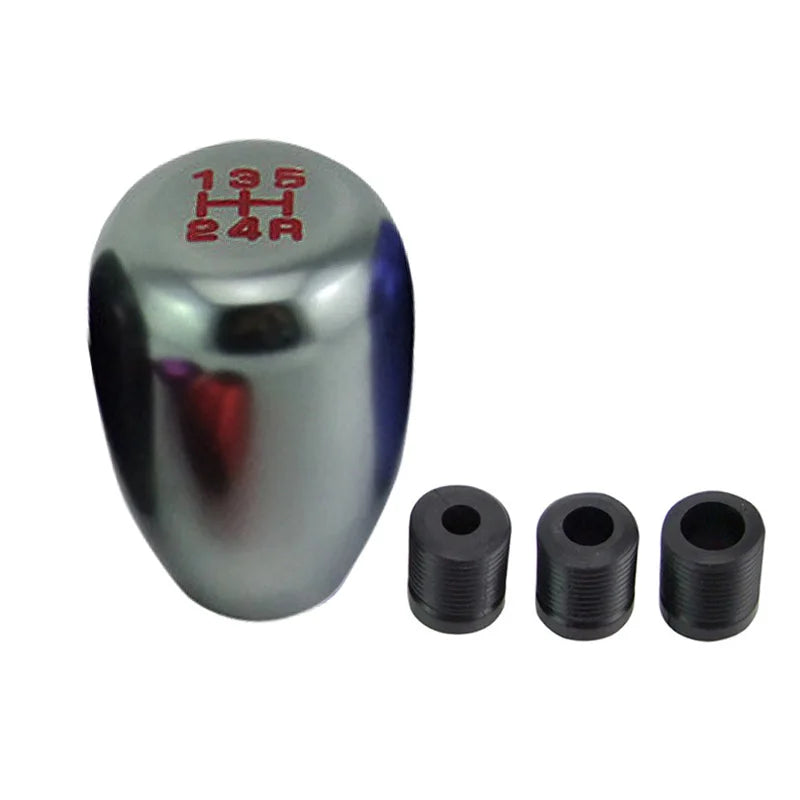 Stylish Universal 5speed Gear Shift Knob Stick Manual Transmission Universal Car Aluminum Extended Gear Shifter Gear Head Knob