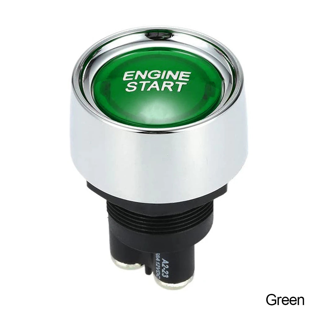 Car Engine Start Ignition Switch 12V 50A 3 Pin SPST Momentary Keyless Push Button Starter Switches ON OFF For Cars Marine RV