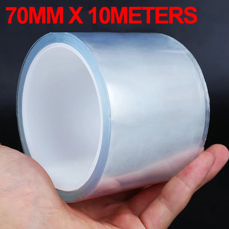 SEAMETAL Car Door Threshold Protective Film Transparent Car Sticker Anti-Scratch Door Edge Protector Universal for Trunk Bumper