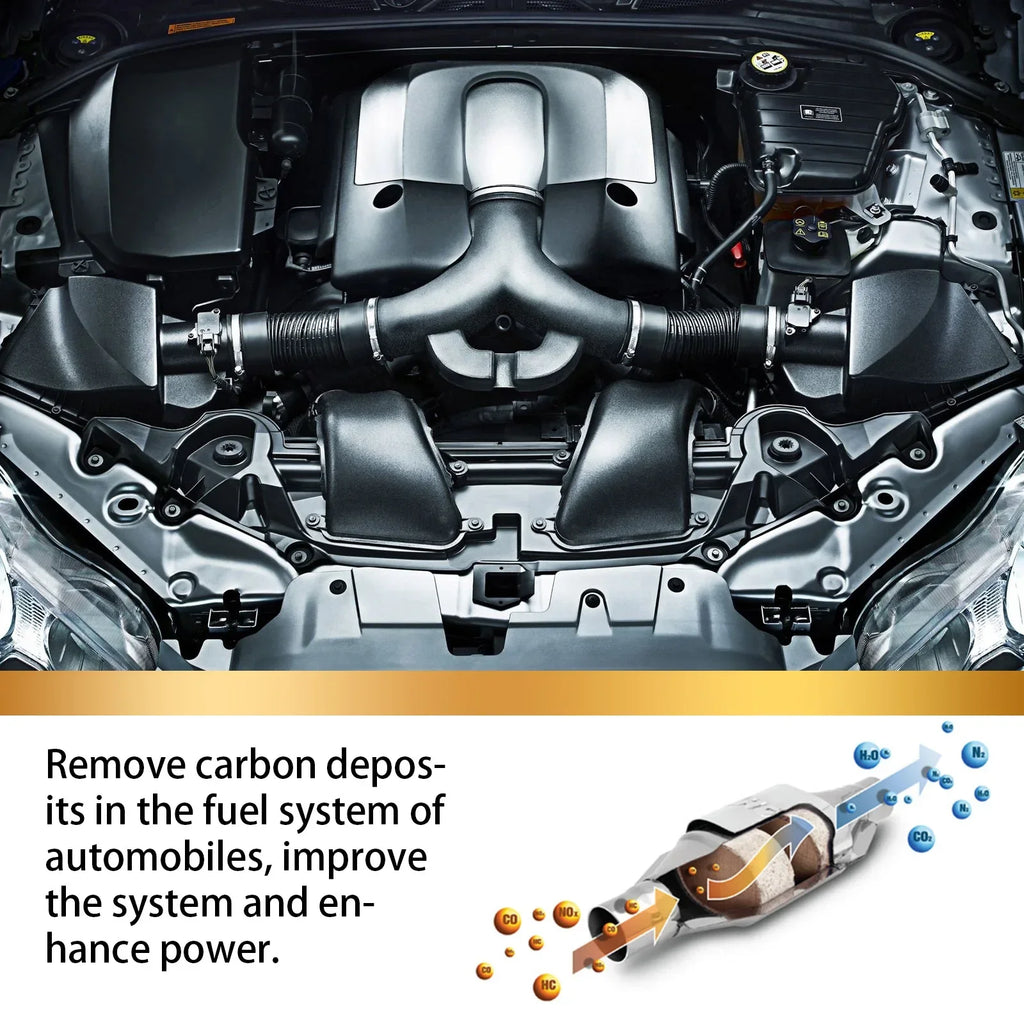 Catalytic Converter Cleaner Engine Carbon Deposit Remover Fuel System Cleaner for Improved MPG and Power Reduces Emissions