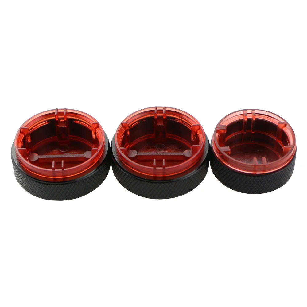 For VW POLO 2002-2013 2014 MK4 MK5 9N 9N3 6R 3Pcs/set Aluminum Alloy AC Knob Heat Control Switch Button Knob