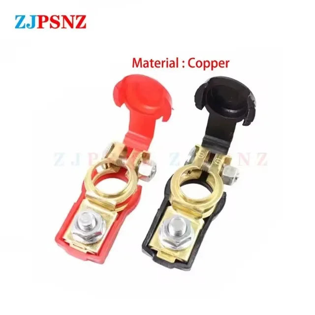 Car Battery Terminal Top Quick Post Wire Cable Clamp Terminal Positive Negative Electric Connector Auto Accessorie 12V 24V