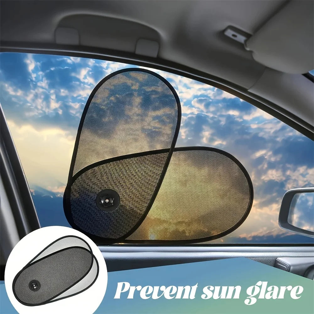 1PC Telescopic Car Side Shade Heat Insulation Sun Blocker for All Cars Non-Vision Blocking Travel/Home/Car Use Accessory