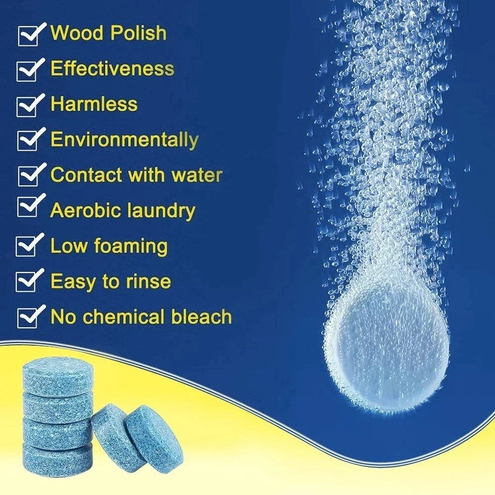 Car Solid Cleaner Windscreen Wiper Effervescent Tablets Auto Window Cleaning Automobile Glass Water Wiper Washing Tablets
