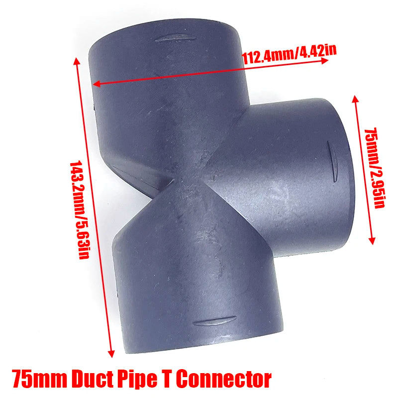 Air Diesel Heater 75mm Diameter 200cm Length Duct Pipe Tube Hose Outlet Exhaust Joiner Connector For Webasto Eberspaecher