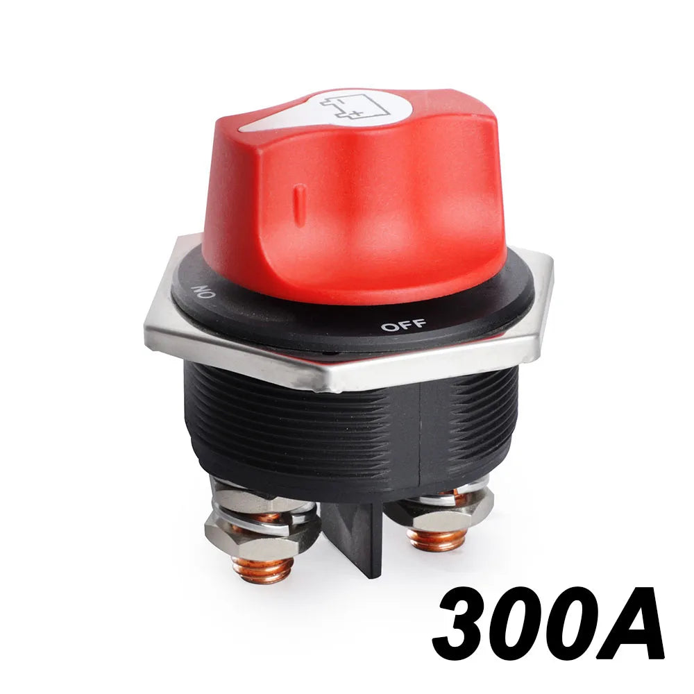DC 12V 50A 100A 200A 300A Car Rally Battery Switch Disconnecter Power Isolator Cut Off Switch Kit For Truck Car Motorcycle Boat