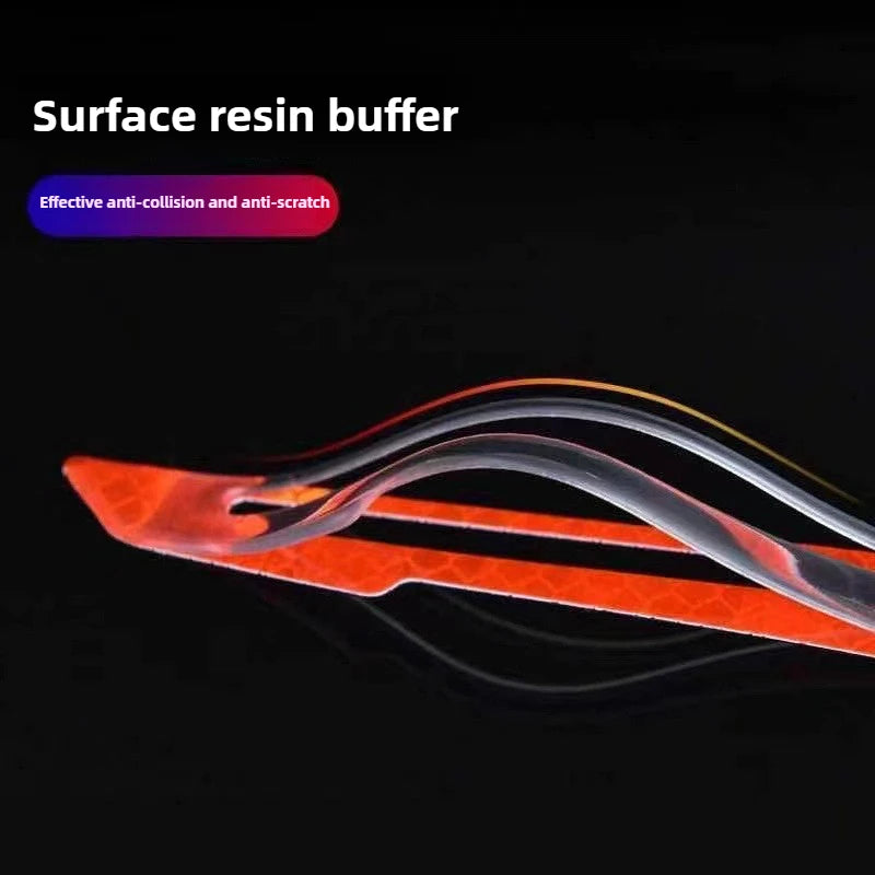 Car Reflective Stickers Door Edge Anti-collision Strips Fenders Glue Reflective Rearview Mirror Warning Stickers Body Scratches