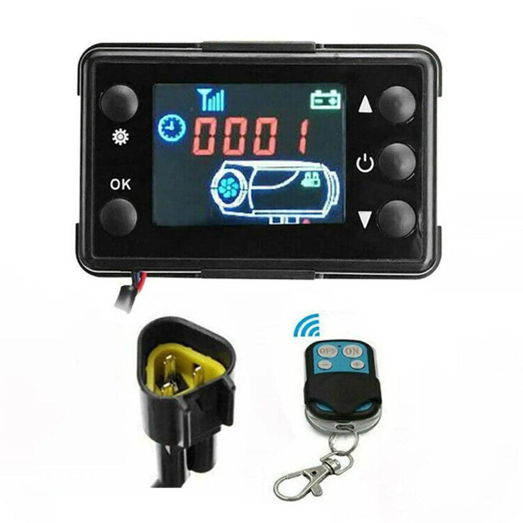Universal Parking Heater Controller Kit 12V/24V LCD Monitor Switch+Remote Control Car Air Parking Heater Accessories