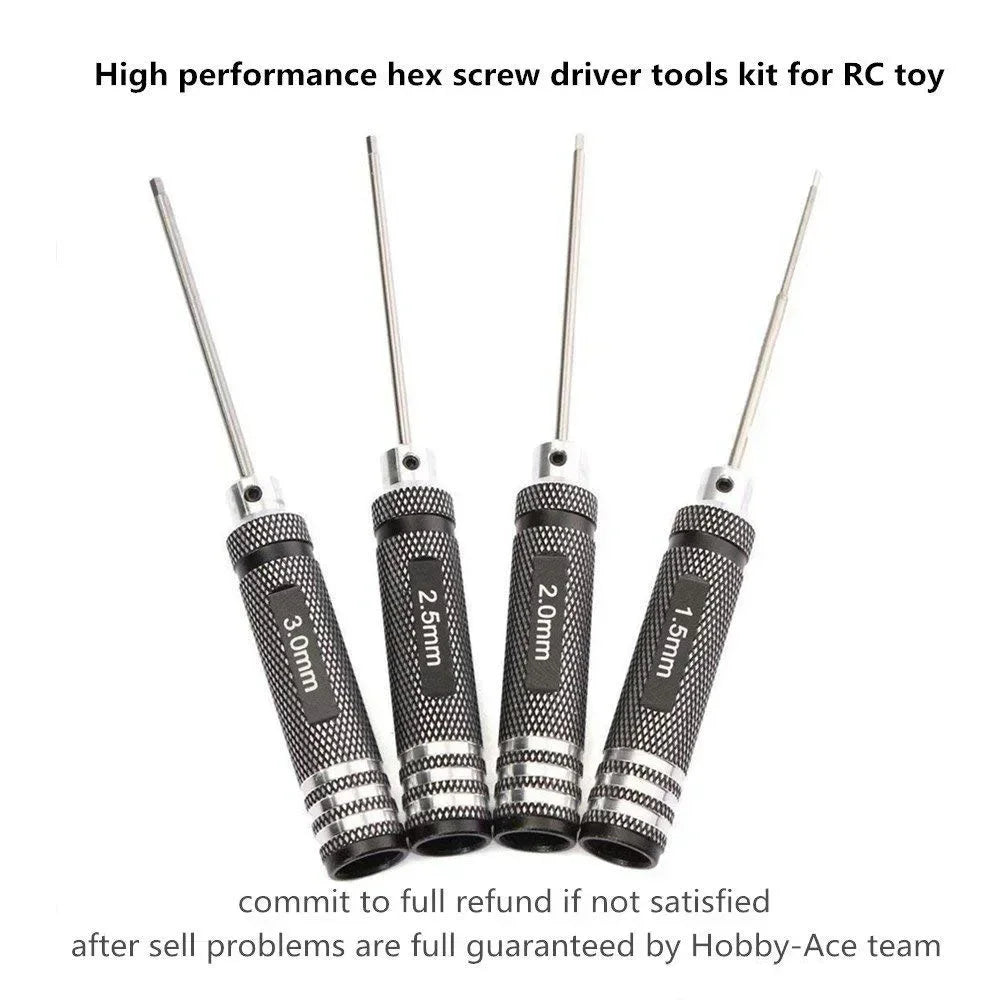 1Pcs Top Quality Titanium Nitride TiNi Hex Driver Wrench Screwdriver  1.5mm/2mm/2.5mm/3.0mm For RC Helicopter