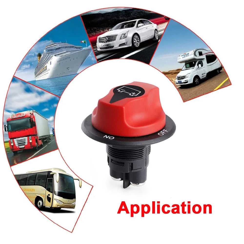 Battery Disconnect Switch Battery Master Power Cut Off Switch  DC 32V 50A 100A 200A 300A Battery Isolator Kill Switches For Car